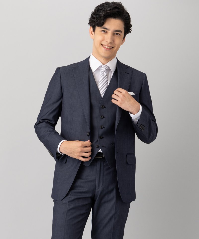 ORIHICA オリヒカ 【7点セット】シャドーストライプフォーマルスーツ