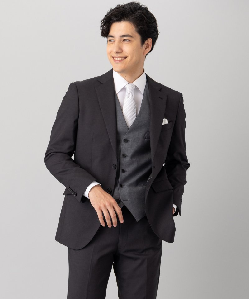 SUIT SELECT スーツセレクト スリムフィットスリーピーススーツ