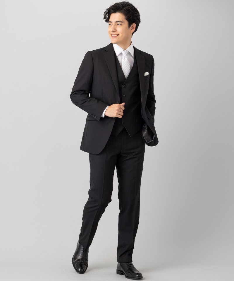 ORIHICA オリヒカ 【7点セット】シャドーストライプフォーマルスーツ