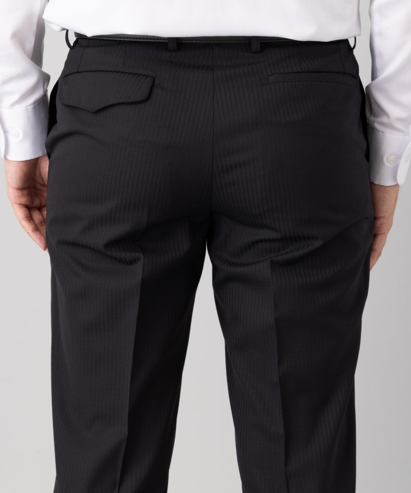 3ピース ORIHICA セットアップ シャドーストライプ BLACK メンズ スリーピーススーツ - ORIHICA 公式通販
