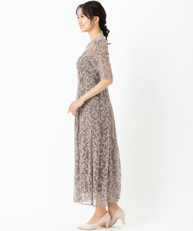 新品タグ付きFRAY I.D モールエンブロイダリーレースドレス結婚式参列