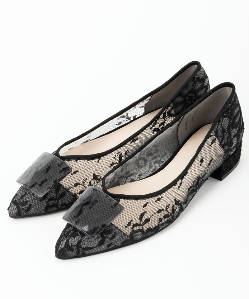 LAGUNAMOON ラグナムーン LADYアシンメトリーパンプス ブラウン系