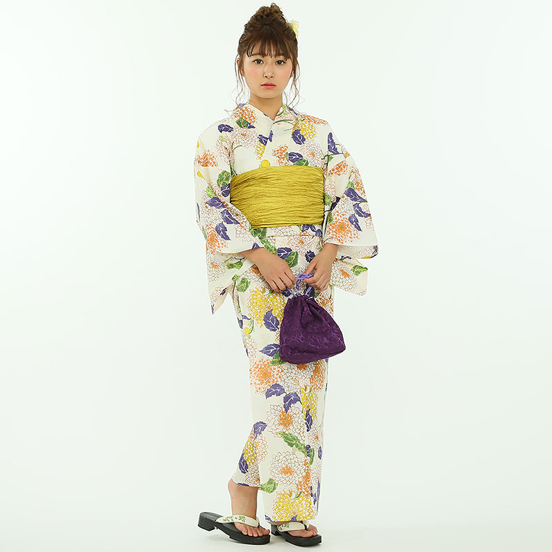 utatane 【浴衣・下駄セット】うたたね「大正浪漫シックな菊づくし
