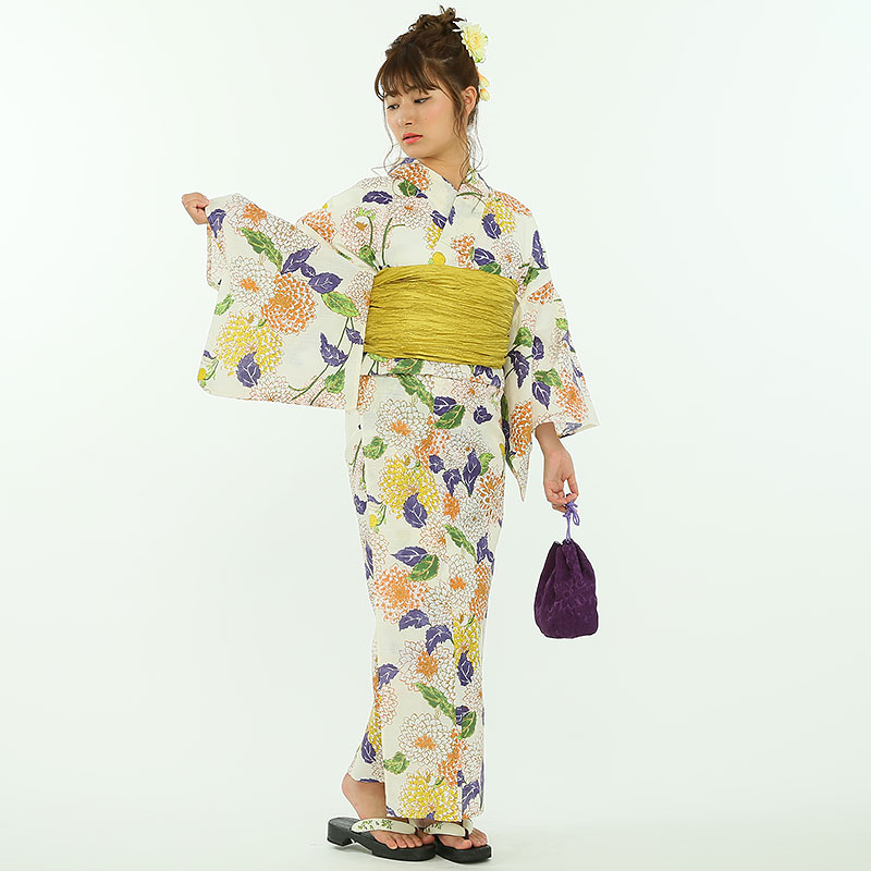 utatane 【浴衣・下駄セット】うたたね「大正浪漫シックな菊づくし