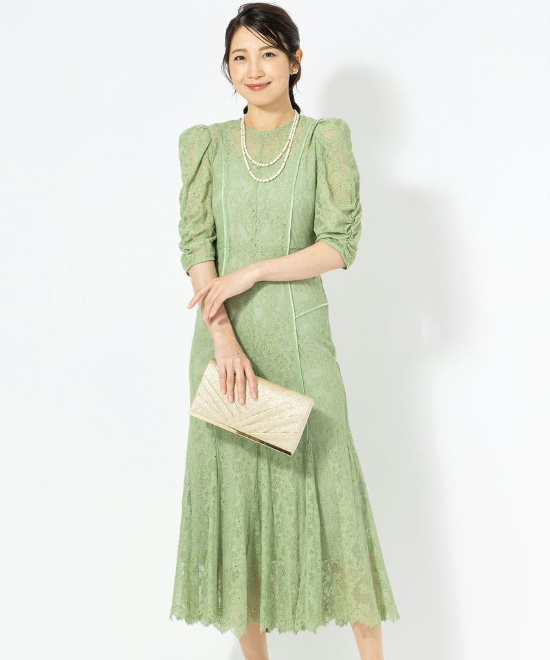 FRAY I.D 【ドレス2点セット】パイピングレースドレス その他 x