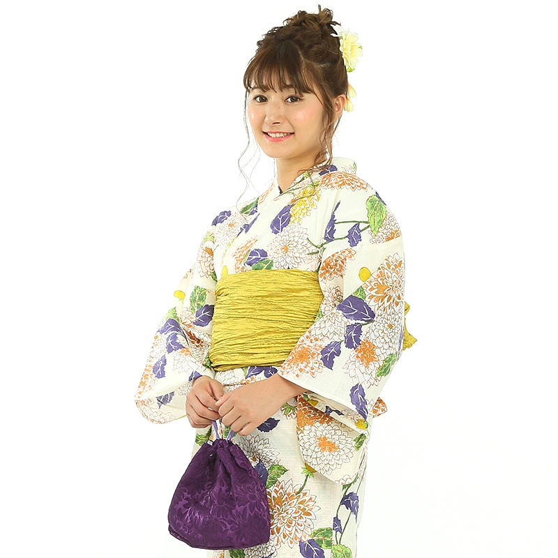 utatane 【浴衣・下駄セット】うたたね「大正浪漫シックな菊づくし