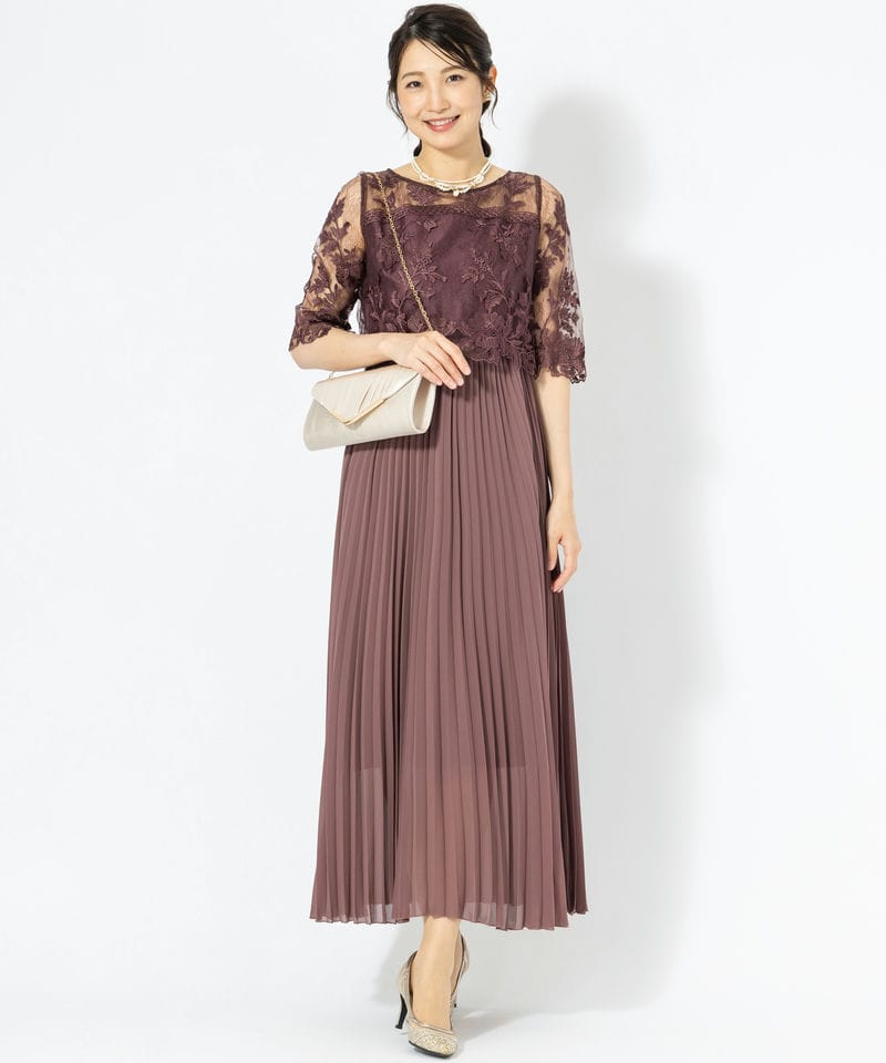 Dorry Doll ドリードール クロスデザインドレス ブラウン系 | 結婚式