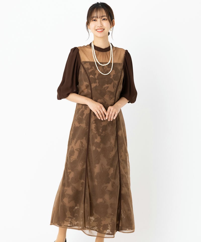 Dorry Doll ドリードール バイカラーエンブロイダリーセットドレス