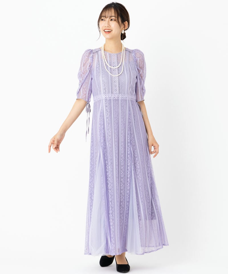 LilyBrown リリーブラウン レーススイッチングドレス その他 x