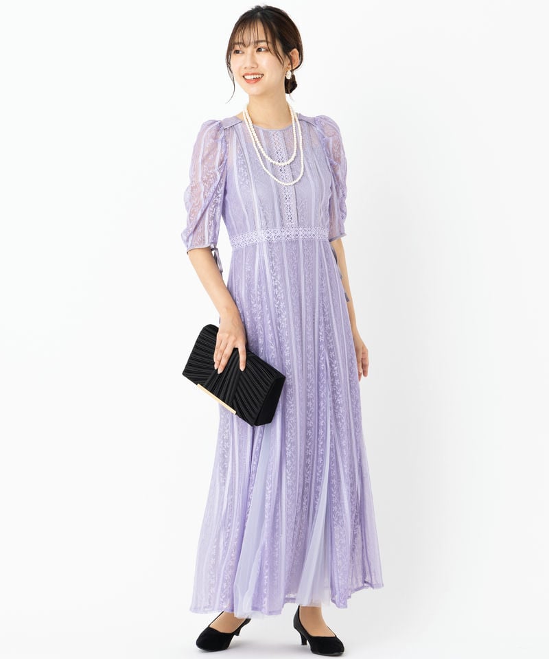 LilyBrown リリーブラウン レーススイッチングドレス その他 x