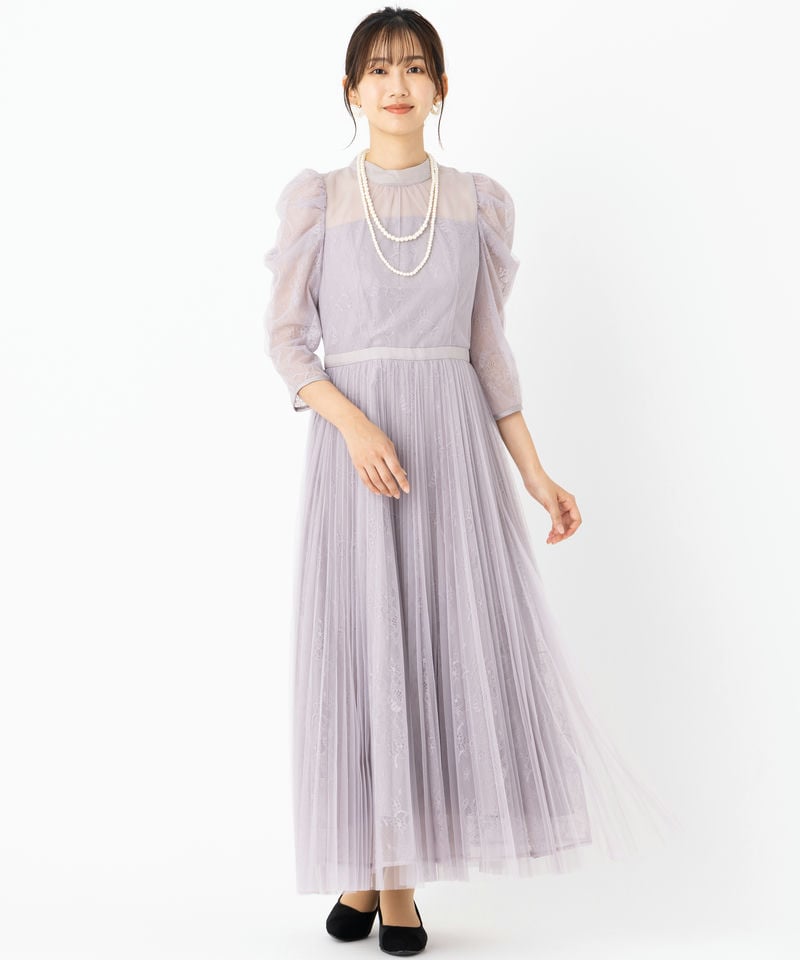 Apuweiser-richeレースレイヤードリブプルオーバー Apuweiser-riche アプワイザーリッシェ シアーレイヤードドレス その他