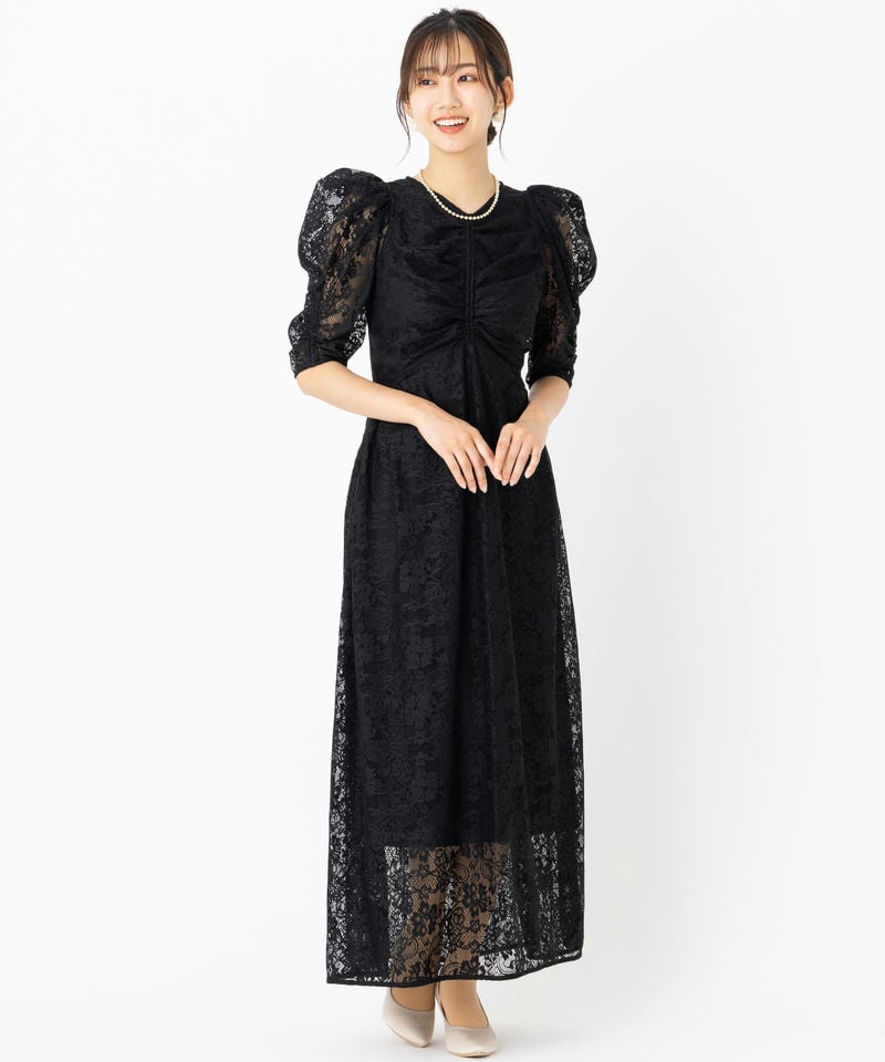 CELFORD セルフォード エンブロイダリーカラーポンチワンピース