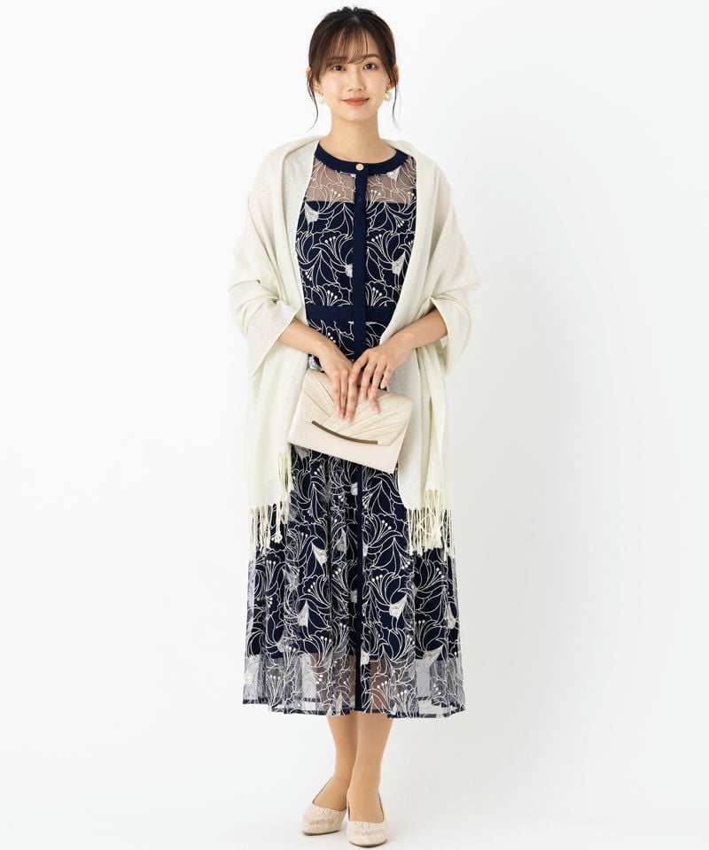 GRACE CONTINENTAL グレースコンチネンタル バイカラーフラワーemb