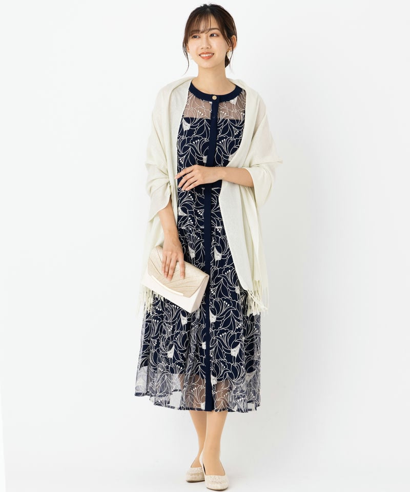 GRACE CONTINENTAL グレースコンチネンタル バイカラーフラワーemb