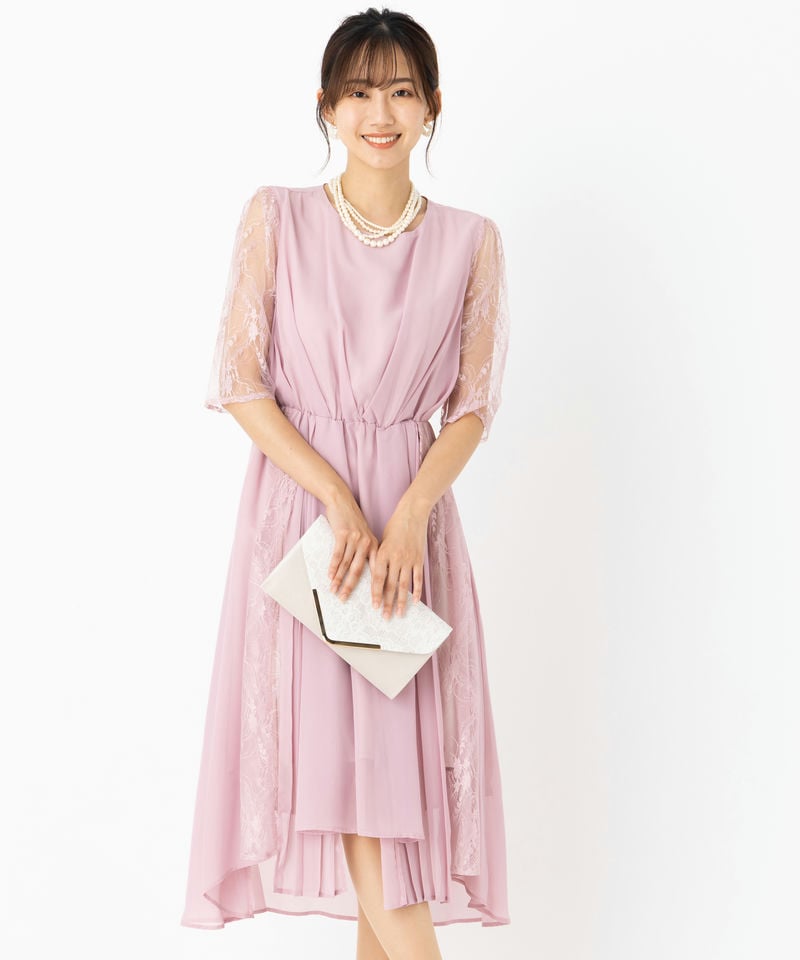 Select Shop 【ドレス2点セット】エンブロイダリーコクーンドレス