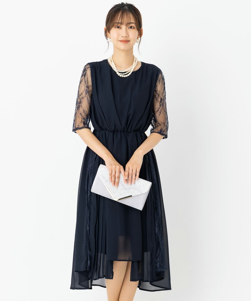 Select Shop 【ドレス2点セット】ウエストモチーフベルトドレス