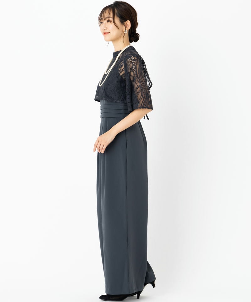 Select Shop レーストップス付きパン ツドレス その他 x グリーン系