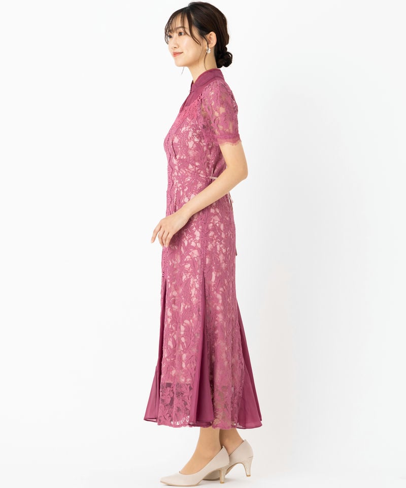 SNIDEL スナイデル シノワズリレースドレス ピンク系 | 結婚式