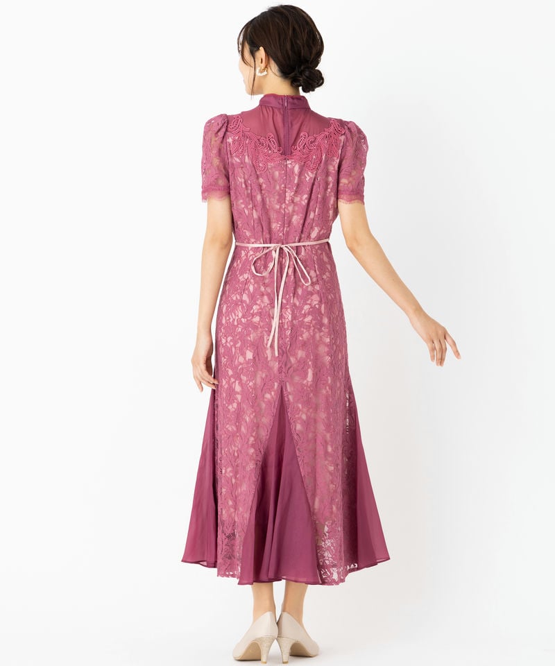 SNIDEL スナイデル シノワズリレースドレス ピンク系 | 結婚式