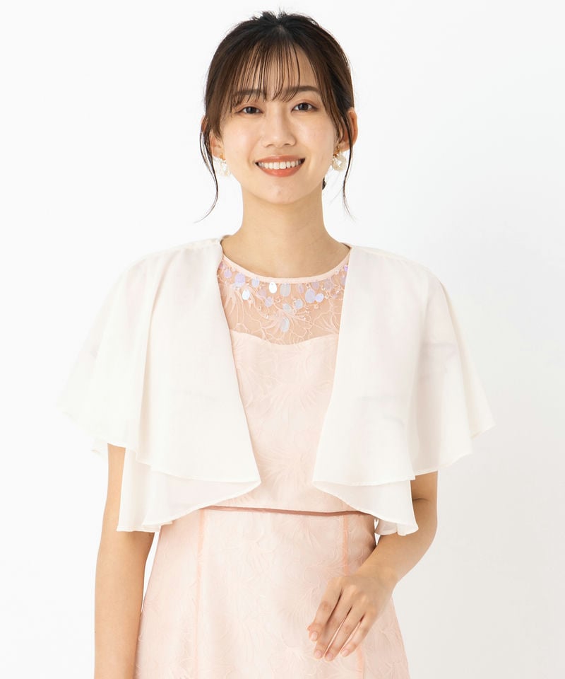 Select Shop ケープスリーブシフォンボレロ その他 x ホワイト系 x