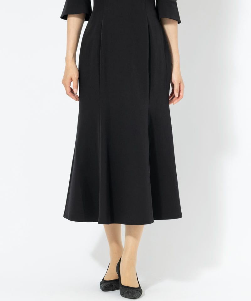 SNIDEL スナイデル ダブルカラーマーメイドドレス ブラック系 | 結婚式