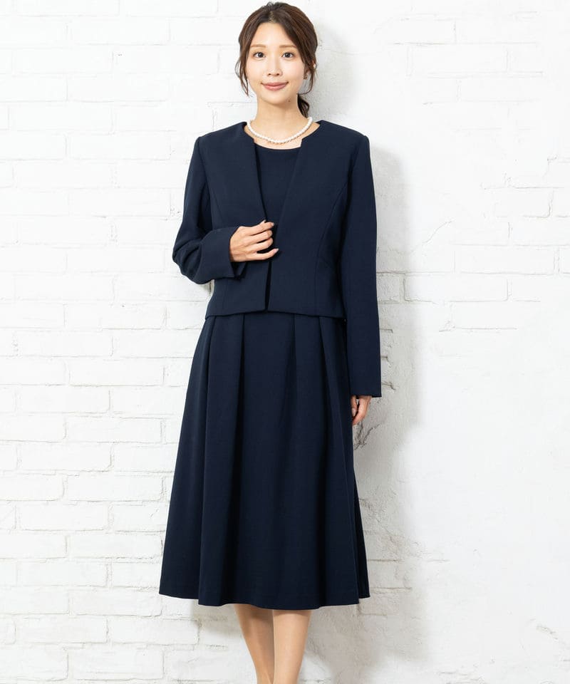 Select Shop 【授乳・マタニティスーツ2点SET】ノーカラージャケット+