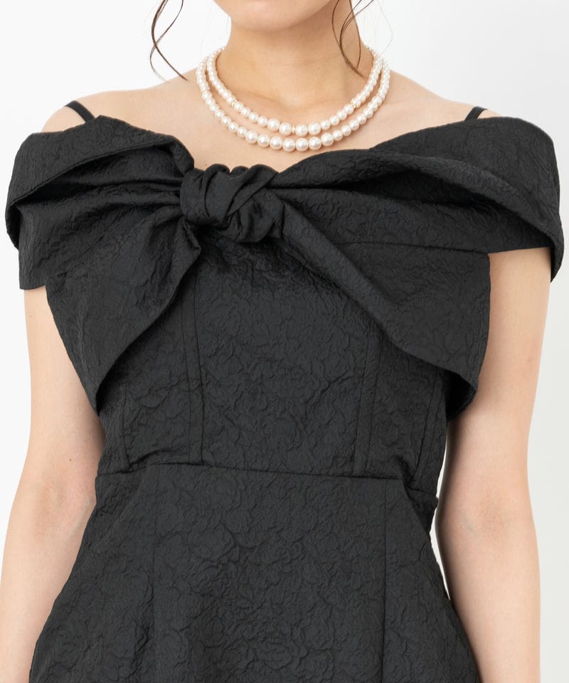 Ameri VINTAGE アメリヴィンテージ 2WAYリボンボレロドレス ブラック系