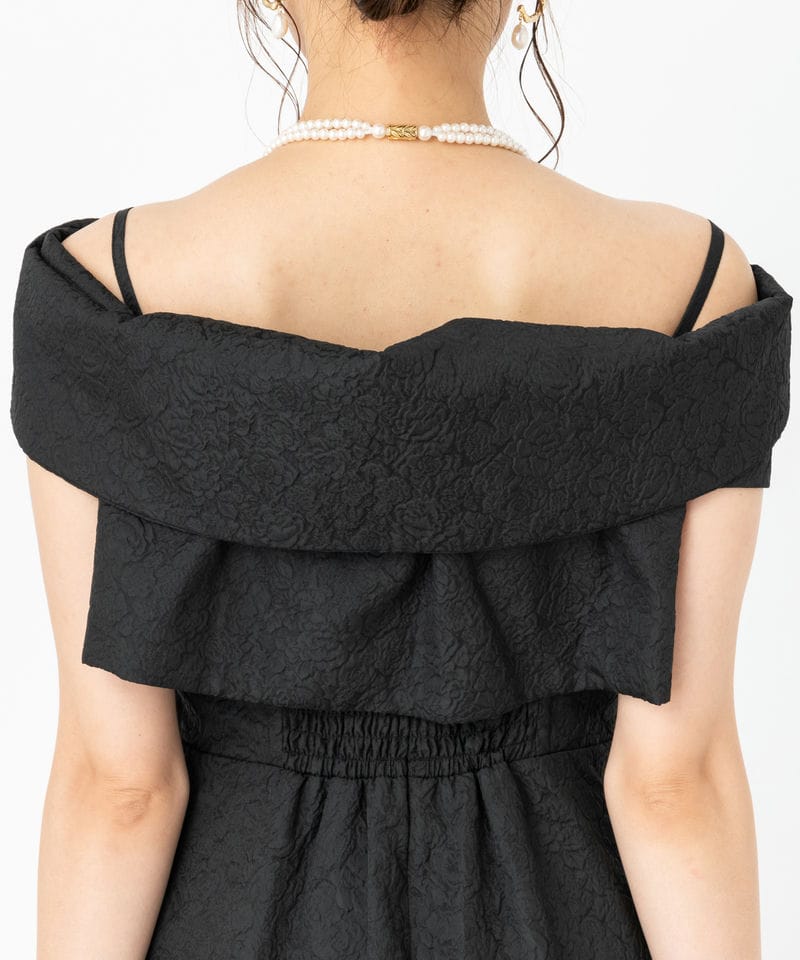 Ameri VINTAGE アメリヴィンテージ 2WAYリボンボレロドレス ブラック系