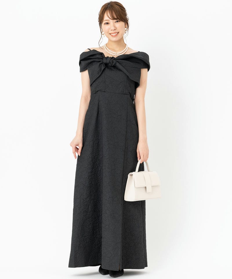 Ameri VINTAGE アメリヴィンテージ 2WAYリボンボレロドレス ブラック系