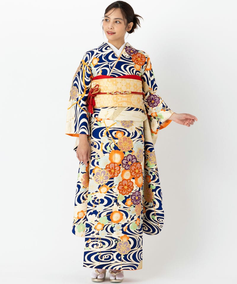 Select Shop 【振袖】たたき染めに桜 ブラック系 | 結婚式パーティーの