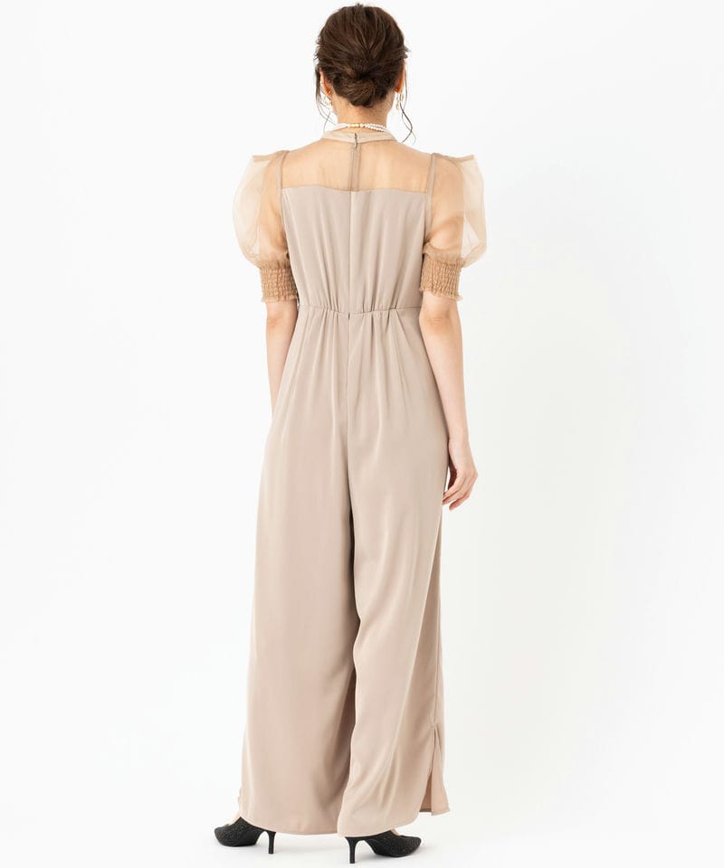 LE'RURE リルアー イレギュラーカッターコンビネーションパンツドレス