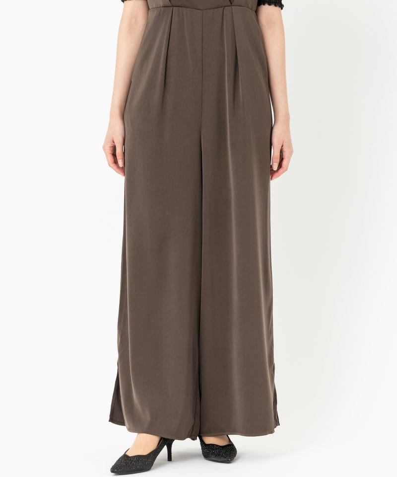 LE'RURE リルアー イレギュラーカッターコンビネーションパンツドレス