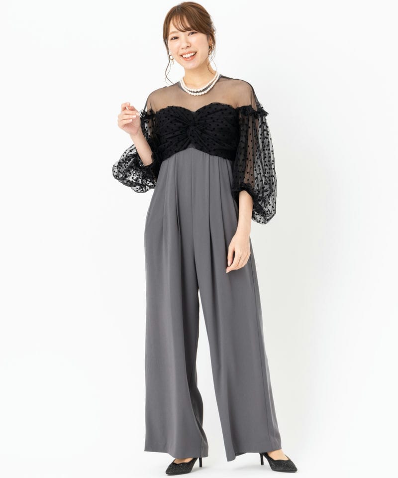 フロッキードットパンツドレス」に該当するのレンタルアイテム | 結婚