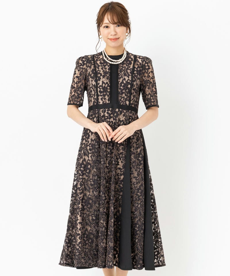 CELFORD セルフォード レースブラウスセットマーメイドドレス ブラック