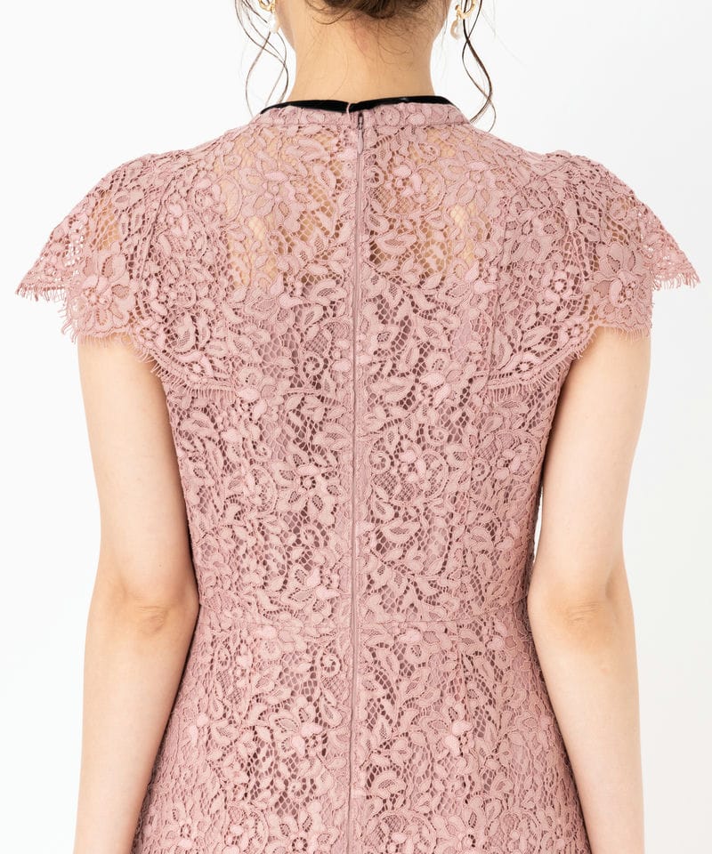 CELFORD セルフォード 配色ボウタイレースドレス ピンク系 | 結婚式