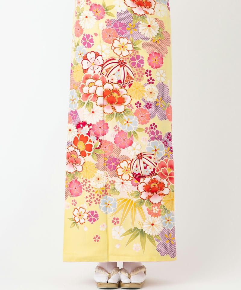 Select Shop 【振袖】金彩桜 イエロー系 | 結婚式パーティーのレンタル