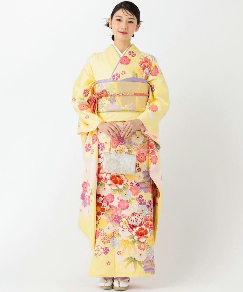 Select Shop 【振袖】金彩桜 イエロー系 | 結婚式パーティーのレンタル