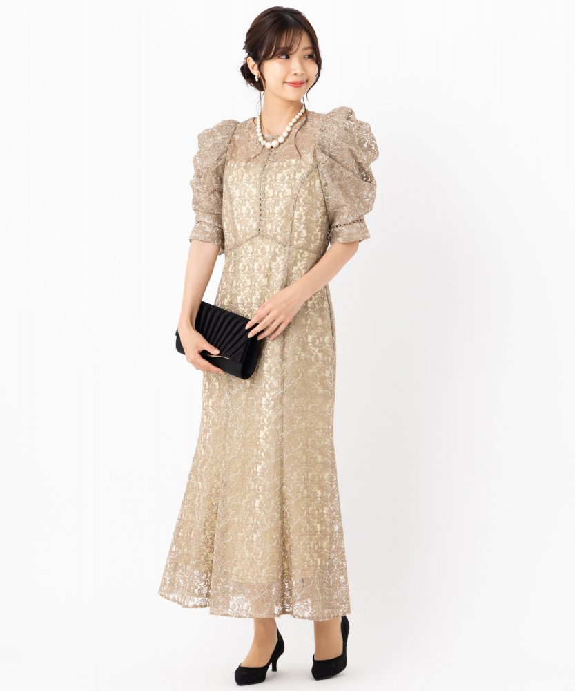 FRAY I.D フレイアイディー エンブロイダリーパフドレス その他 x