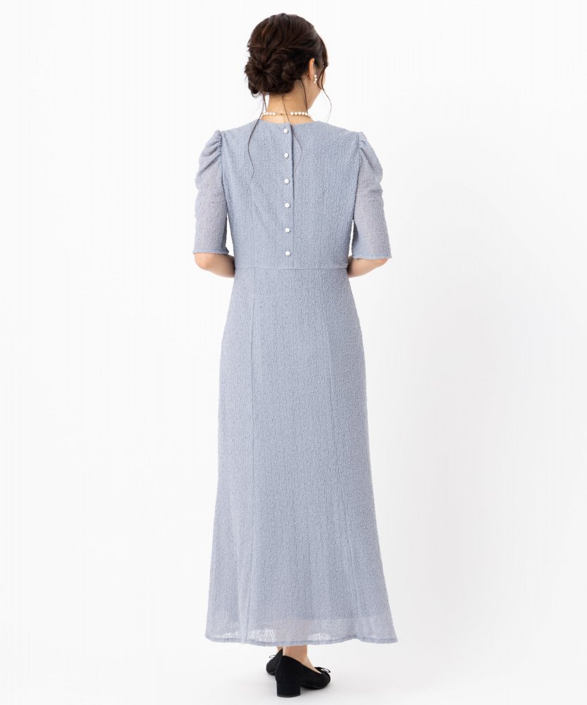 kaene カエン シュリンクレースドレス ブルー系 | 結婚式パーティーの