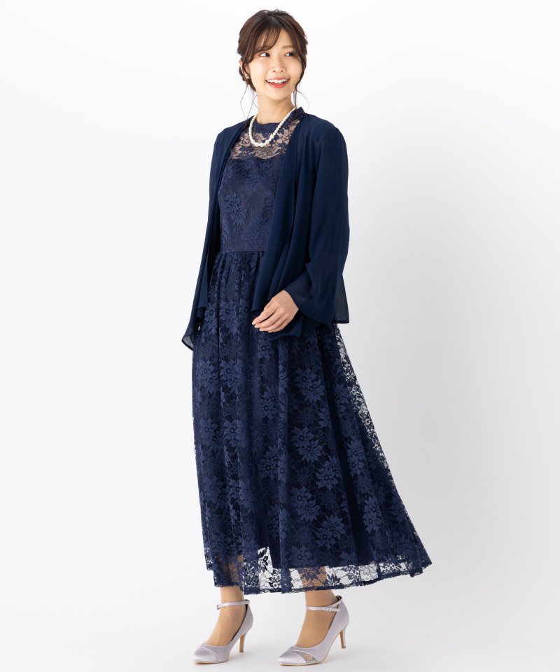 Select Shop シアーシフォンベルスリーブボレロ ネイビー系 | 結婚式