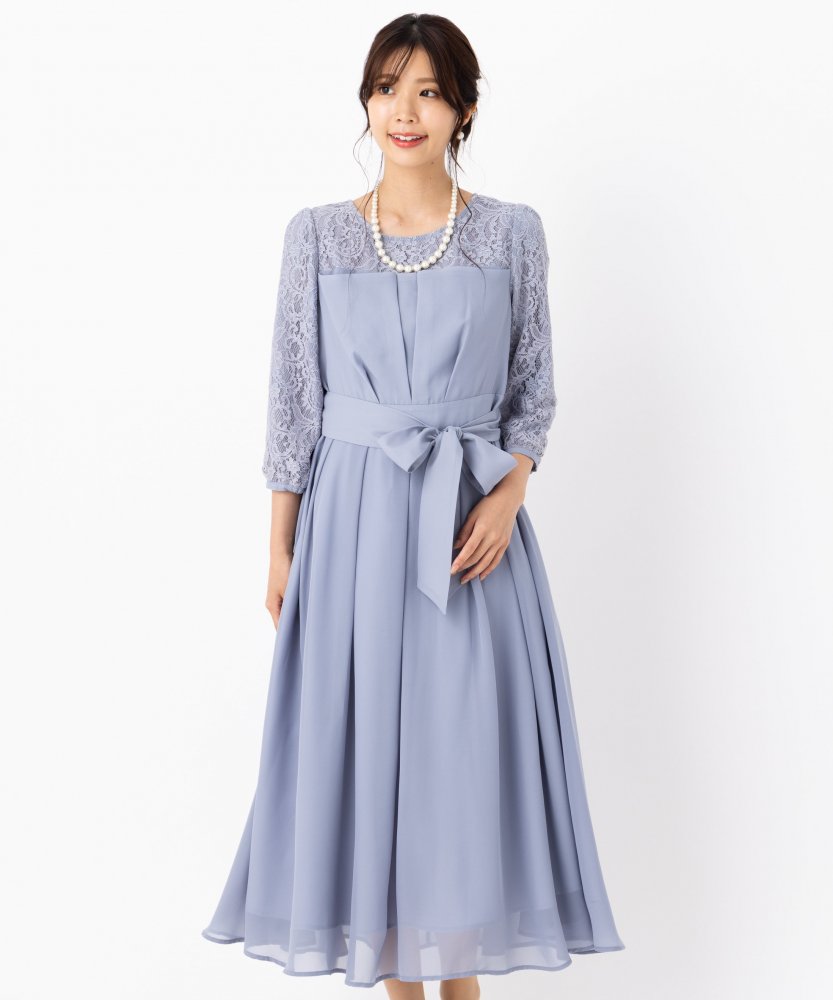 ANDRESD アンドレスド パイピングチュールドレス ブルー系 | 結婚式