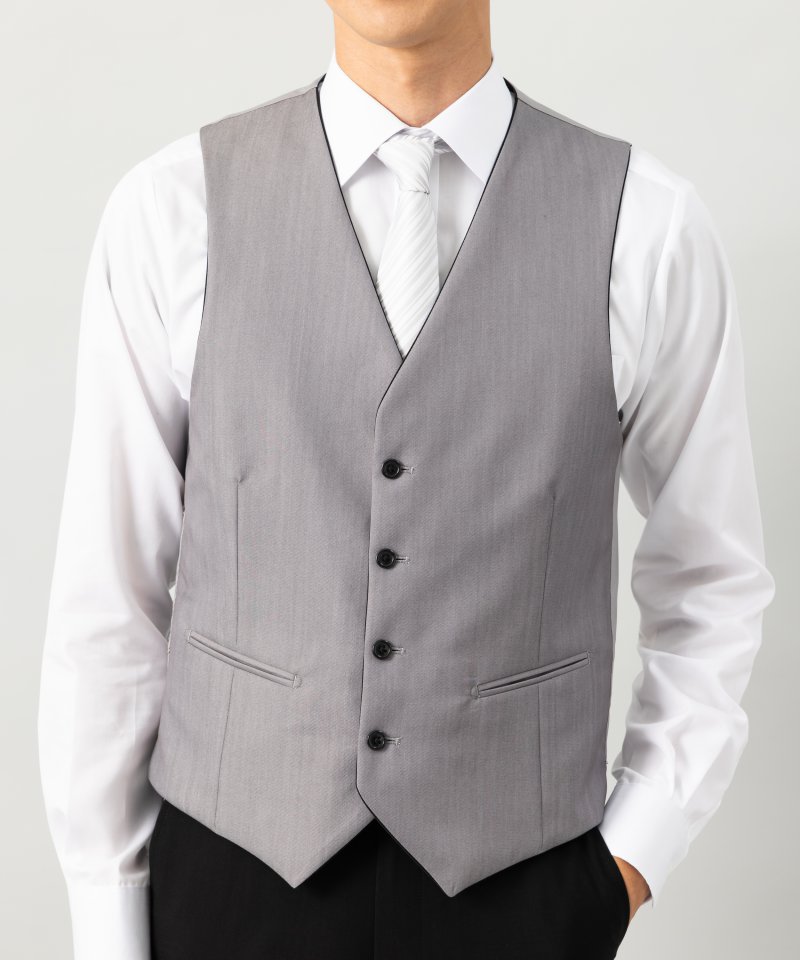 Select Shop スタンダードサマーフォーマルスーツ3ピース ブラック系