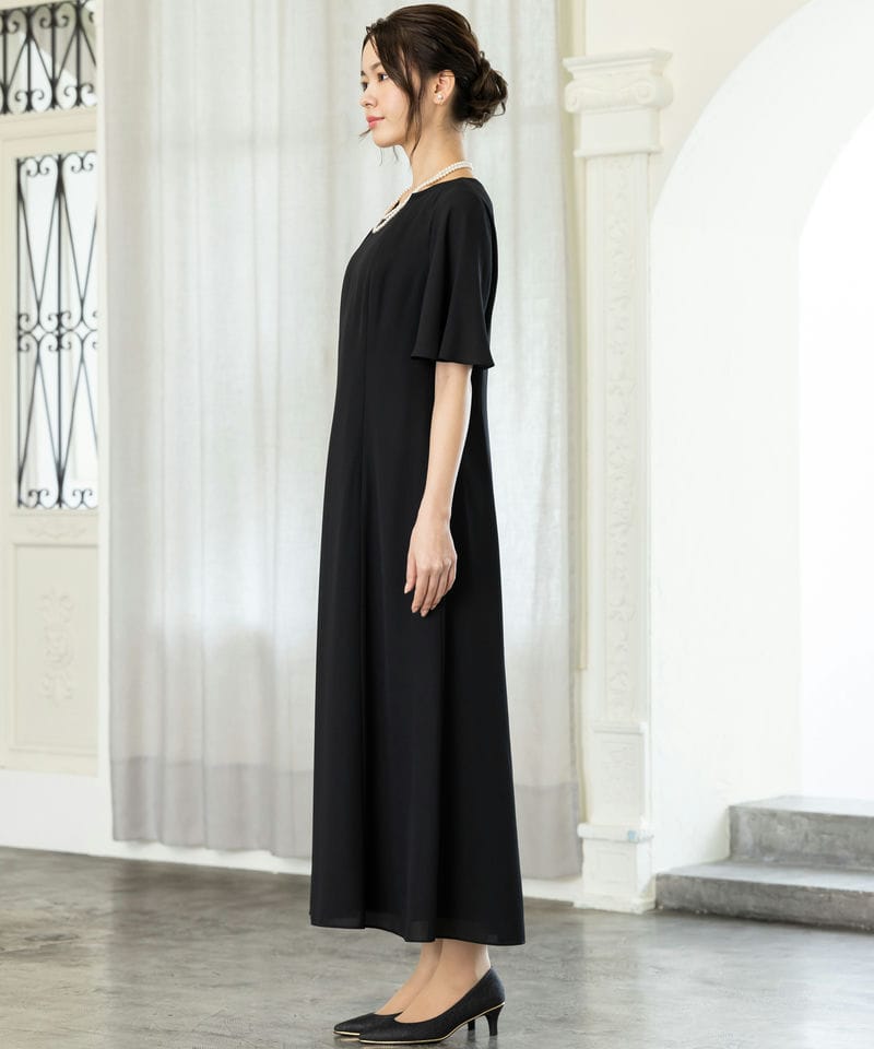 東京ソワール 【マザーズドレス】ラッセルレースボレロ付き前開き