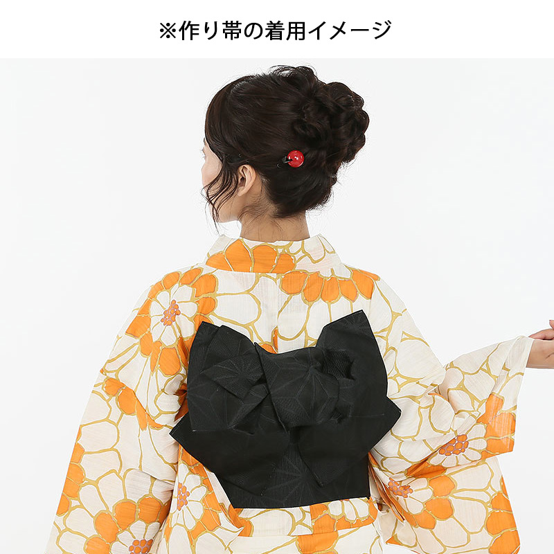 bonheur saisons 【浴衣・下駄セット】ボヌールセゾン「モダン椿柄