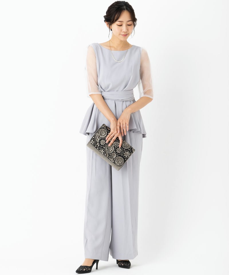 Select Shop 【パンツドレス2点SET】ワイドパンツぺプラムトップス