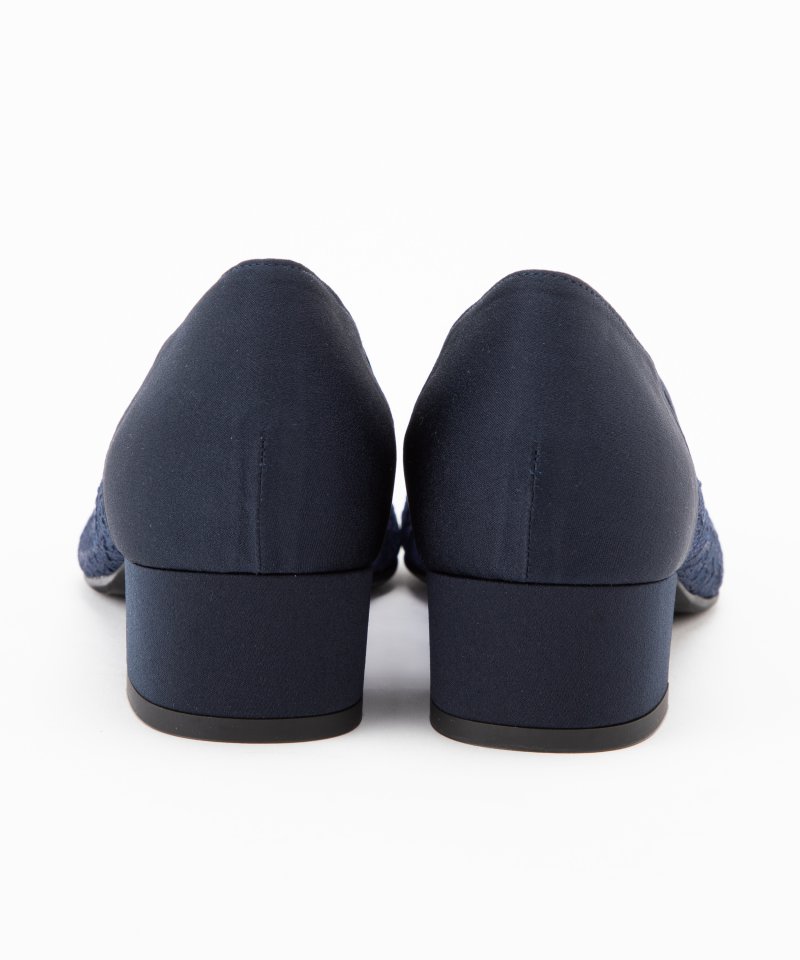 DIANA ダイアナ プチリボンチュールレースパンプス ネイビー系 | 結婚