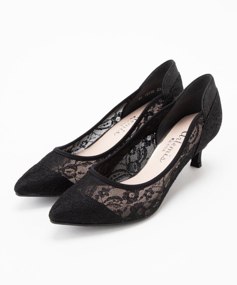 DIANA ダイアナ チュールレースパンプス ネイビー系 | 結婚式