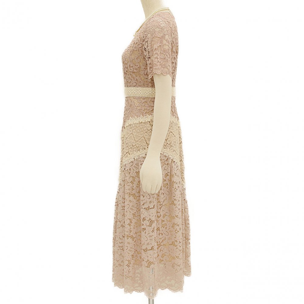 JILL STUART ジルスチュアート ジュリア配色レースドレス その他 x 