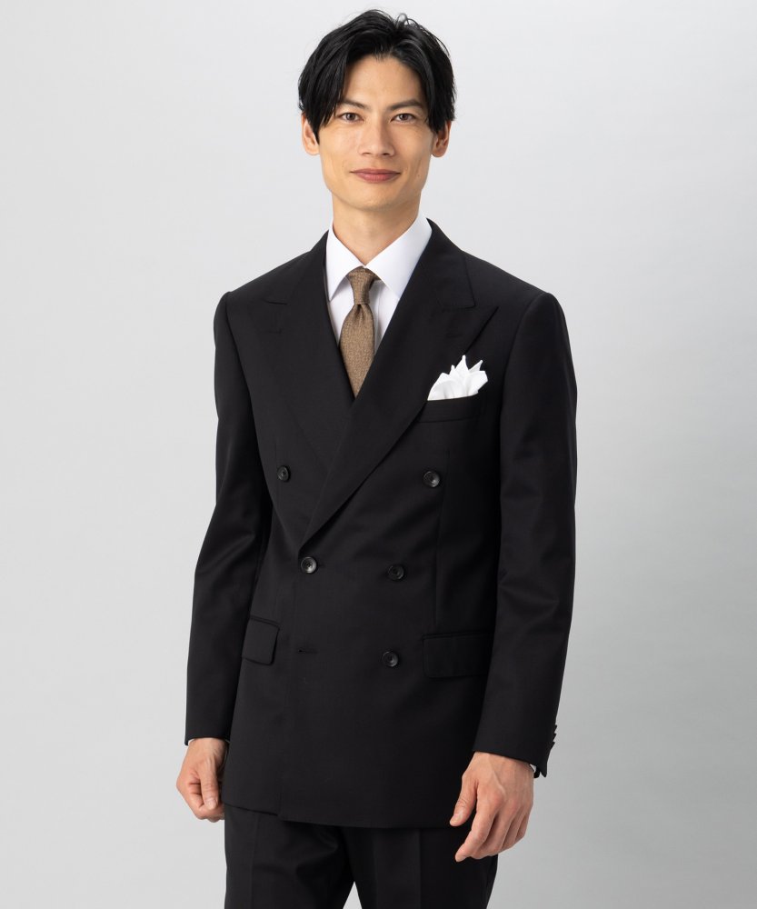 KASHIYAMA カシヤマ フォーマルツイルダブルブレスト2ピーススーツ