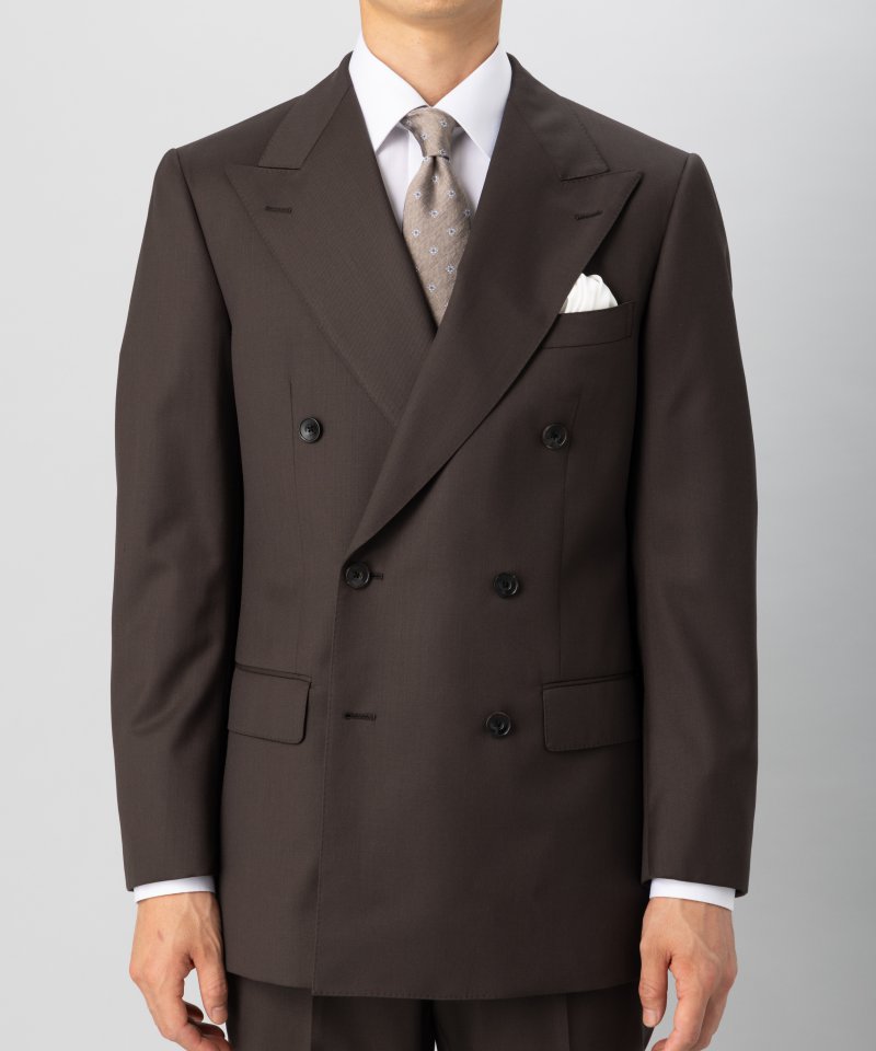 KASHIYAMA カシヤマ フォーマルツイルダブルブレスト2ピーススーツ